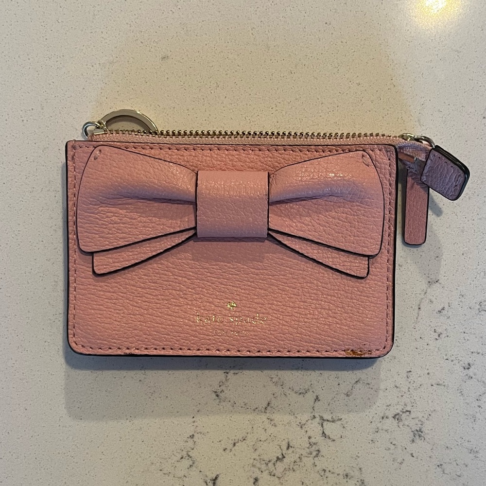 Kate Spade Bow Zipper Card Holder